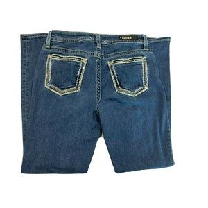 Vigoss Jeans Heritage Fit Boot Cut Blue Denim Stretch Size 8 Womens